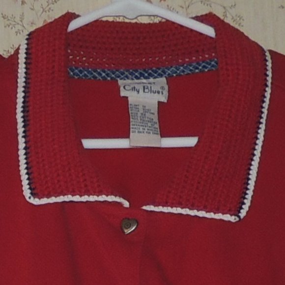 red whimsical top - Picture 2 of 3